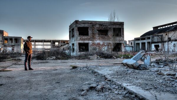 Território abandonado na zona de Chernobyl afetada pelas explosões - Sputnik Brasil