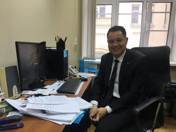 Cósam de Carvalho Coutinho, Adido Agrícola da Embaixada da República Federativa do Brasil em Moscou, em 26 de abril de 2018 Cósam de Carvalho Coutinho, Adido Agrícola da Embaixada da República Federativa do Brasil em Moscou, em 26 de abril de 2018 - Sputnik Brasil