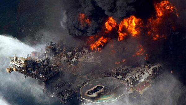 The 2010 disaster at BP’s Deepwater Horizon oil rig caused devastating pollution in the Gulf of Mexico - Sputnik Brasil