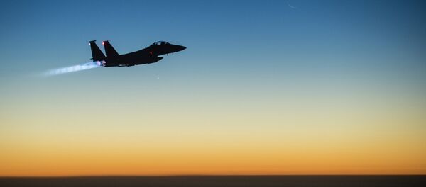 Caça F-15 da Força Aérea americana - Sputnik Brasil
