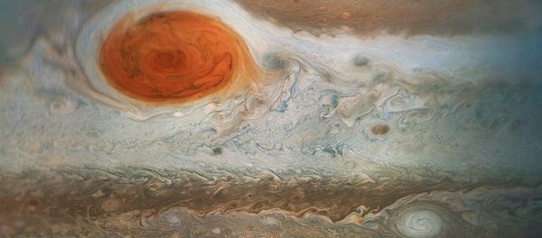 Снимок Большого Красного Пятна на поверхности Юпитера - Sputnik Brasil
