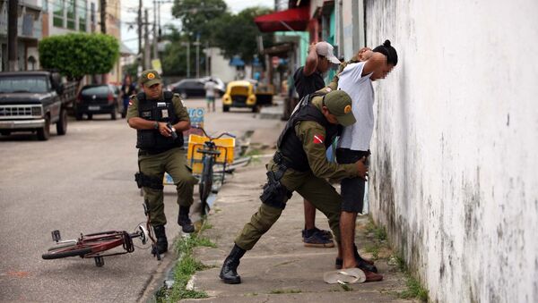 Policiais militares fazem operação em Belém no feriado de 1º de maio - Sputnik Brasil