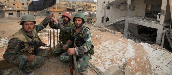 Soldados do Exército sírio (foto de arquivo) - Sputnik Brasil