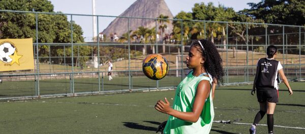 Taisa Melo De Souza, jogadora da seleção brasileira na Street Child World Cup 2018. - Sputnik Brasil