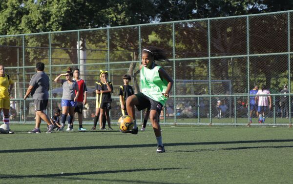 Taisa Melo De Souza, jogadora da seleção brasileira na Street Child World Cup 2018. - Sputnik Brasil