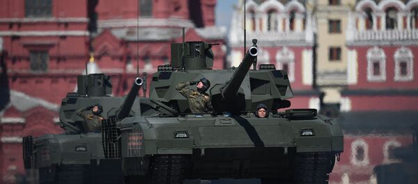 Tanque T-14 Armata durante ensaios da Parada de Vitória em Moscou (foto de arquivo) - Sputnik Brasil