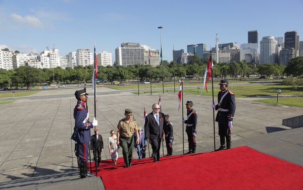 Embaixador da Rússia no Brasil, Sergei Akopov, participa das comemorações do Dia da Vitória no Rio de Janeiro. - Sputnik Brasil