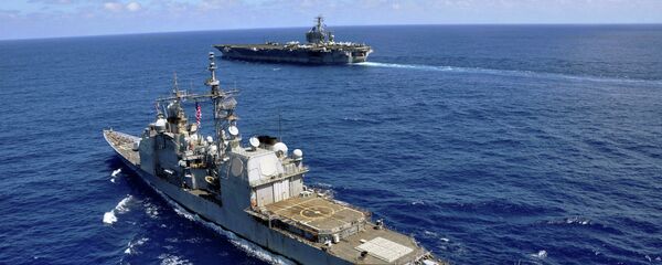 Navios de guerra dos EUA no Mar do Sul da China Navios de guerra dos EUA no Mar do Sul da China - Sputnik Brasil
