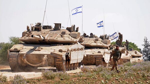 Soldados israelenses na fronteira com a Faixa de Gaza - Sputnik Brasil