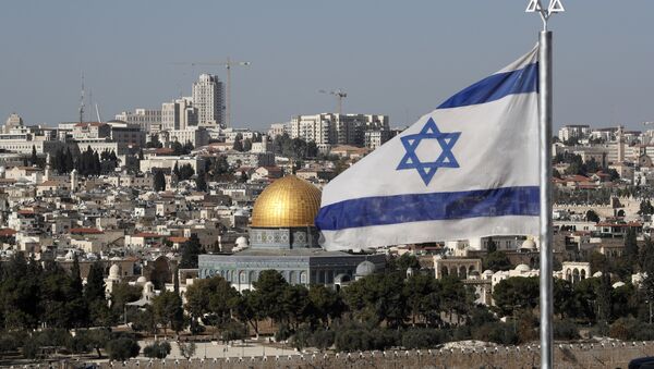 Bandeira israelense em Jerusalém - Sputnik Brasil