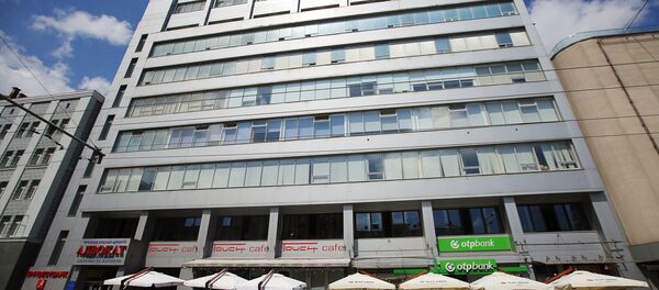 Edifício onde está localizado o escritório do portal RIA Novosti Ucrânia em Kiev - Sputnik Brasil