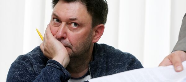 Jornalista Kirill Vyshinsky, diretor da sucursal da RIA Novosti na Ucrânia. Jornalista Kirill Vyshinsky, diretor da sucursal da RIA Novosti na Ucrânia. - Sputnik Brasil