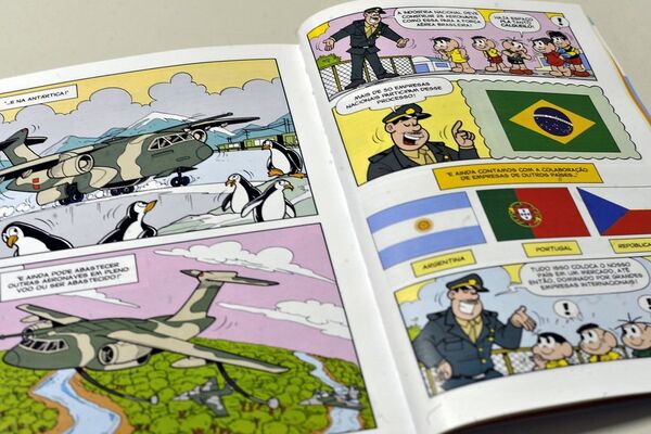 A revistinha da Turma da Mônica mostra aspectos das Forças Armadas para estudantes de escolas militares. - Sputnik Brasil