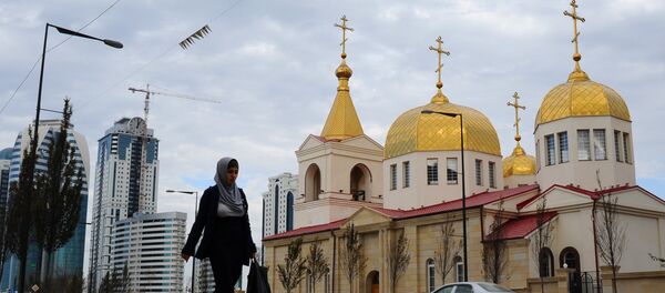 Igreja cristã ortodoxa do Arcanjo Miguel em Grozny, Chechênia - Sputnik Brasil