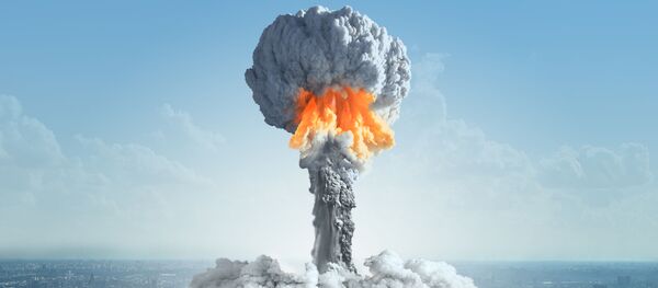 Uma explosão nuclear (imagem artística) - Sputnik Brasil