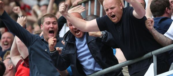 Torcedores ingleses no Campeonato Europeu de Futebol de 2016 na França - Sputnik Brasil