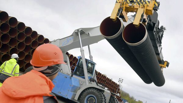 Construção do gasoduto North Stream 2 (Corrente do Norte 2) - Sputnik Brasil