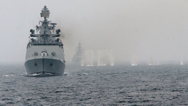 Foto de arquivo: Russian-Indian naval exercise Indra 2014 - Sputnik Brasil