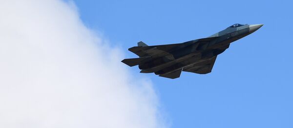 Caça da quinta geração Su-57 - Sputnik Brasil