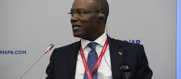 Ministro das Relações Exteriores de Moçambique, José Condungua Pacheco, no Fórum Econômico Internacional de São Petersburgo (SPIEF), em 25 de maio de 2018 - Sputnik Brasil