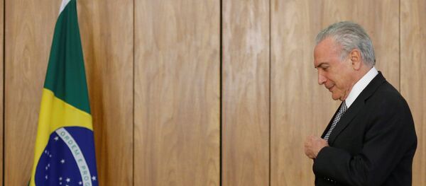 Michel Temer, presidente do Brasil, recebe credenciais dos embaixadores no Palácio do Planalto, em 25 de abril de 2018 - Sputnik Brasil