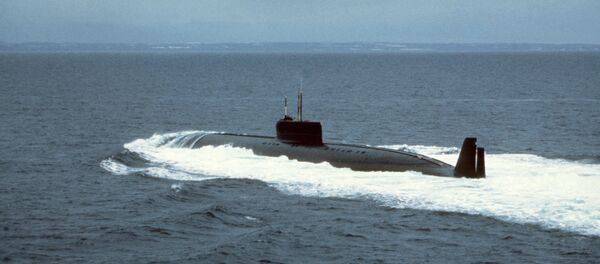 Submarino nuclear K-162 (também conhecido como K-222) durante testes - Sputnik Brasil