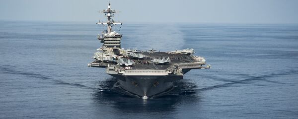 Porta-aviões USS Carl Vinson no mar do Sul da China - Sputnik Brasil