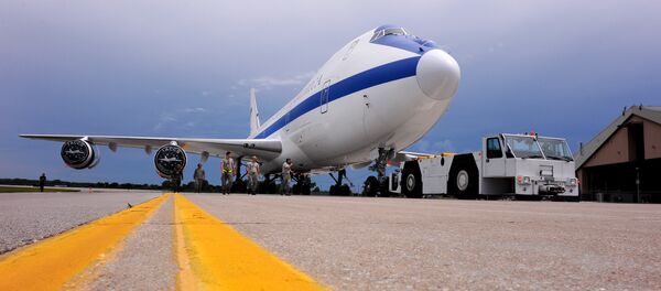 Avião Boeing E-4B, também conhecido como avião do Juízo Final (foto de arquivo) - Sputnik Brasil