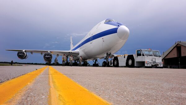 Avião Boeing E-4B, também conhecido como avião do Juízo Final (foto de arquivo) - Sputnik Brasil