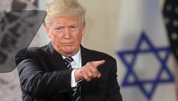 Presidente dos EUA, Donald Trump, discursando no Museu de Israel, em Jerusalém, 23 de maio de 2017 - Sputnik Brasil