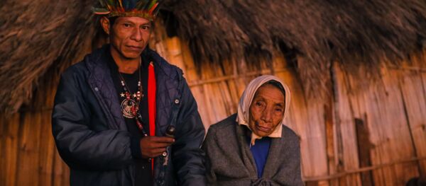 A centenária avó do Cacique Nizio Gomes ainda espera poder enterrar seu neto. - Sputnik Brasil