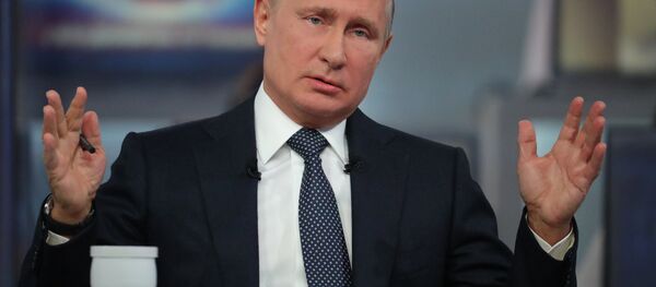 Linha Direta com o presidente russo Vladimir Putin, 7 de junho de 2018 - Sputnik Brasil