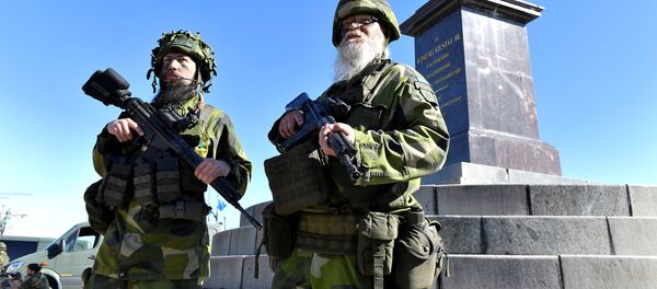 Reservistas suecos - Sputnik Brasil