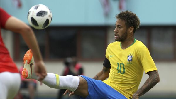 Neymar durante amistoso contra a Áustria. - Sputnik Brasil