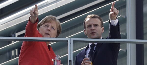 Angela Merkel e Emmanuel Macron. - Sputnik Brasil