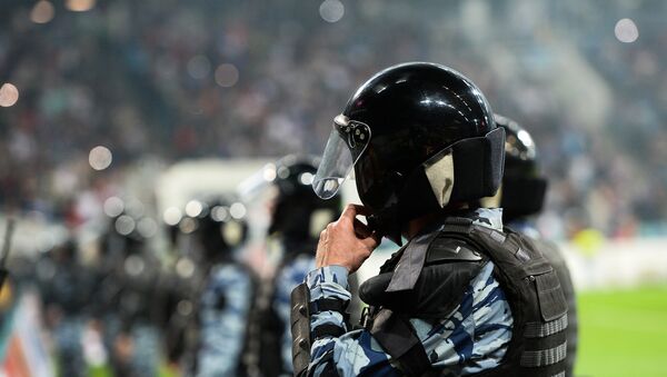 Polícia russa em um estádio de futebol (foto de arquivo) - Sputnik Brasil