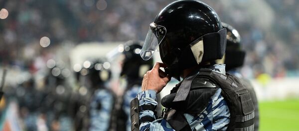Polícia russa em um estádio de futebol (foto de arquivo) - Sputnik Brasil