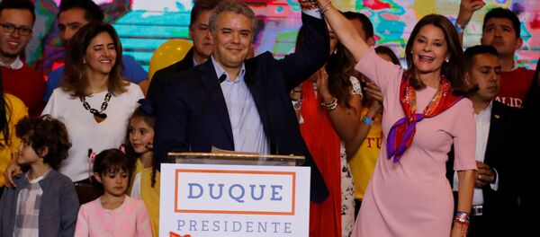 Iván Duque, eleito novo presidente da Colômbia pelo Centro Democrático - Sputnik Brasil