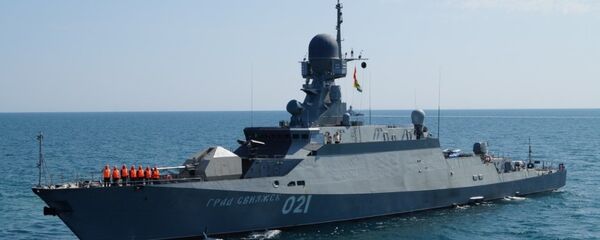 Corveta da Marinha russa Grad Sviyazhsk do projeto Buyan-M - Sputnik Brasil
