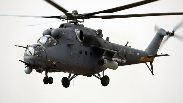 Helicóptero de combate Mi-35M (foto do arquivo) - Sputnik Brasil