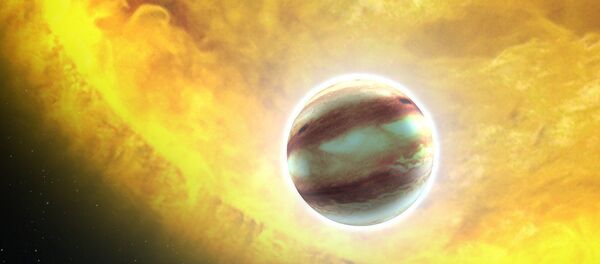 Estrela e um planeta (imagem ilustrativa) - Sputnik Brasil