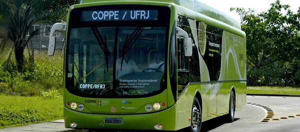 Ônibus movido a energia do hidrogênio, projeto do Laboratório de Hidrogênio da Coppe-RJ - Sputnik Brasil