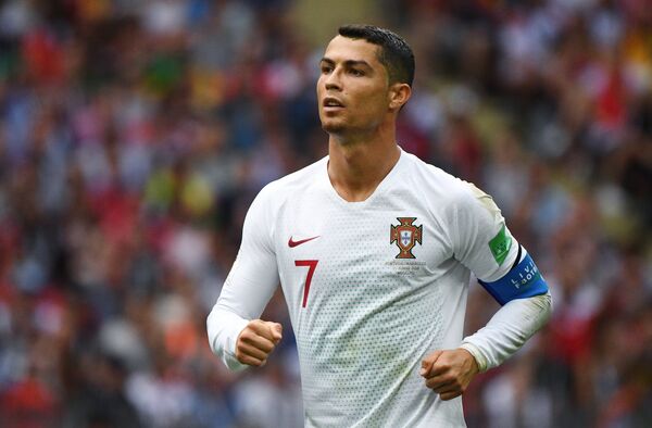 Cristiano Ronaldo durante jogo Portugal-Marrocos em 20 de junho de 2018 em Moscou  - Sputnik Brasil