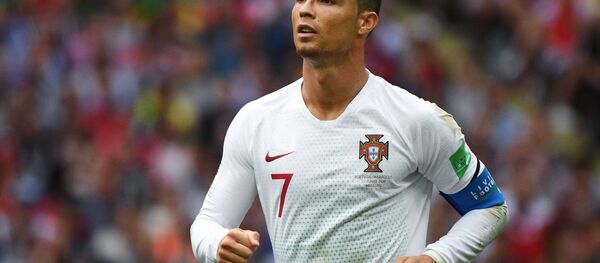 Cristiano Ronaldo durante jogo Portugal-Marrocos em 20 de junho de 2018 em Moscou - Sputnik Brasil