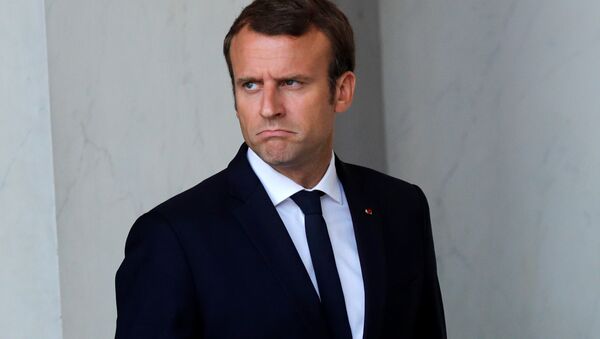 Macron em Paris, em 2017. - Sputnik Brasil
