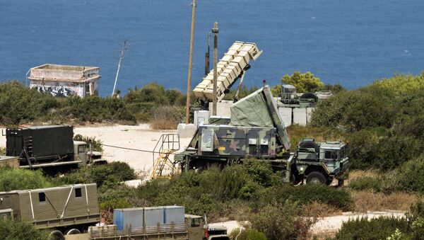 Bateria de mísseis terra-ar Patriot no norte de Israel - Sputnik Brasil