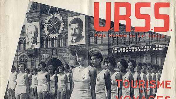 Panfleto soviético intitulado URSS. Polo do sec. XX – Turismo e Viagens, datado de 1935 - Sputnik Brasil