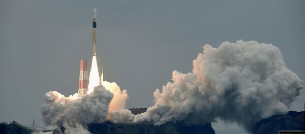 Foguete H-IIA com satélite Michibiki 2 a bordo (imagem referencial) - Sputnik Brasil