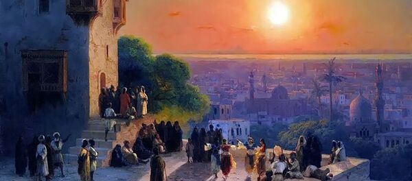 Anoitecer no Cairo, de Ivan Aivazovsky - Sputnik Brasil