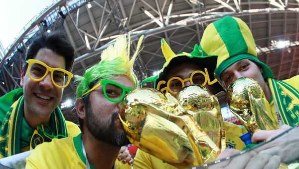 Torcida brasileira na Copa 2018 - Sputnik Brasil